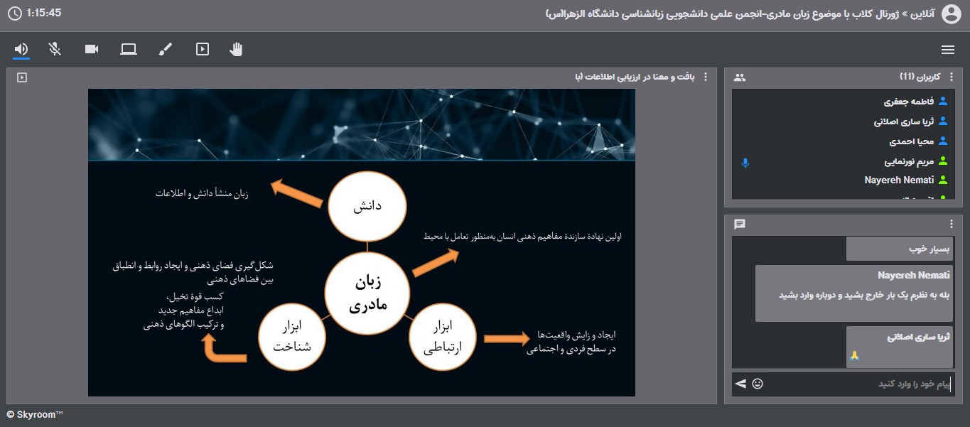  انجمن دانشجویی زبانشناسی برگزار کرد: ژورنال کلاب با موضوع روز زبان مادری_1